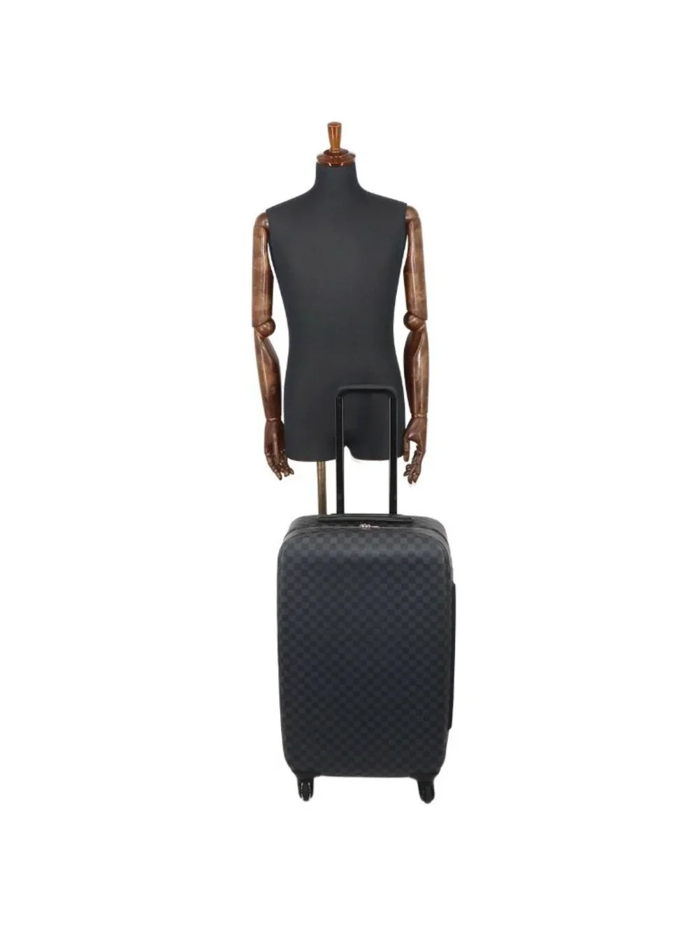 Louis Vuitton Damier Graphite Zephyr 70 Carrie Bag Black Silver